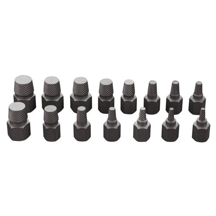 Set extractoare suruburi, 1/2'', 15 piese, CrMo Neo Tools - 9607