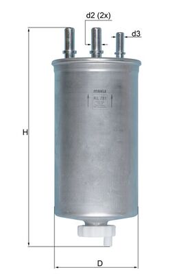 filtru combustibil KL 781 MAHLE