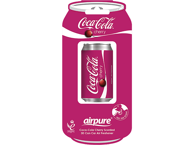 AIRPURE Odorizant auto, cutie de sifon 3D, cireșe Coca Cola - AP34047