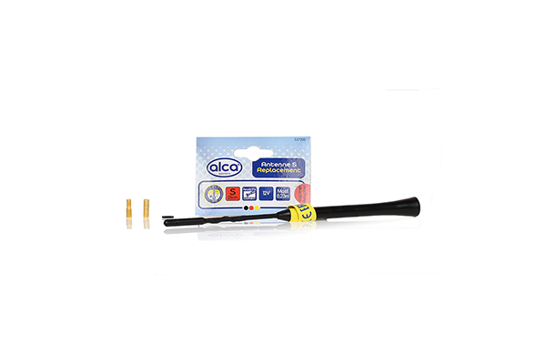 ANTENA AUTO EXTERIOR NEAGRA 23CM CU 2 ADAPTOARE (5-6MM)