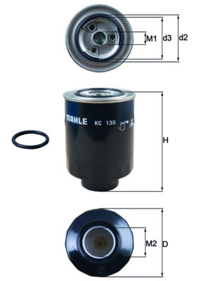 filtru combustibil KC 135D MAHLE