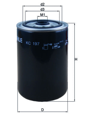 filtru combustibil KC 197 MAHLE