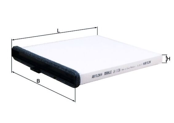 Filtru, aer habitaclu LA 1139 MAHLE