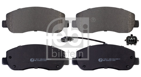 set placute frana,frana disc 16845 FEBI BILSTEIN