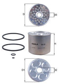 filtru combustibil KX 23D MAHLE