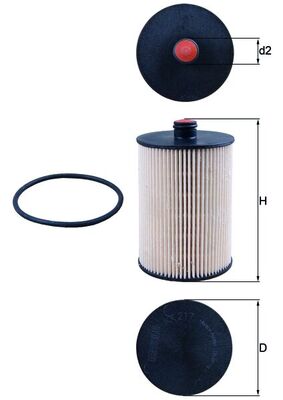 filtru combustibil KX 217D MAHLE