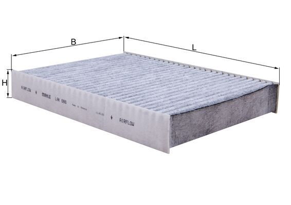 Filtru, aer habitaclu LAK 686 MAHLE
