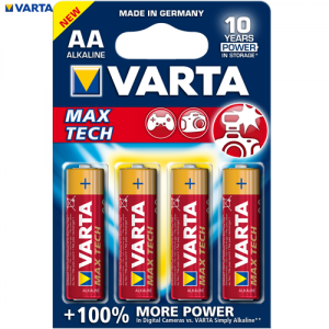 Baterie Varta Max-Tech AA 1.5V • Set 4 buc - 12196737