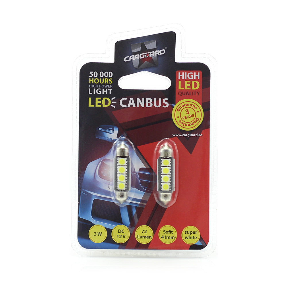 Bec MTR C5W 12V 3W Set 2 buc Carguard - CAN108