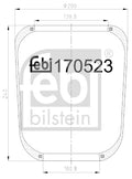 Burduf, suspensie pneumatica 170523 FEBI BILSTEIN