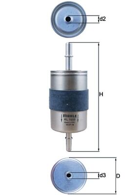 filtru combustibil KL 1055 MAHLE
