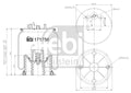 Burduf, suspensie pneumatica 171756 FEBI BILSTEIN