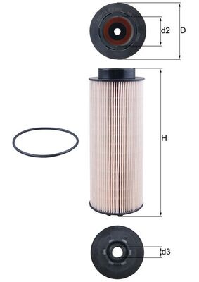 filtru combustibil KX 261D MAHLE