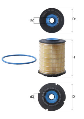 filtru combustibil KX 404D MAHLE