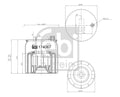 Burduf, suspensie pneumatica 174067 FEBI BILSTEIN