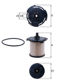 filtru combustibil KX 387D MAHLE
