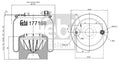 Burduf, suspensie pneumatica 177169 FEBI BILSTEIN