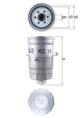 filtru combustibil KC 18 MAHLE