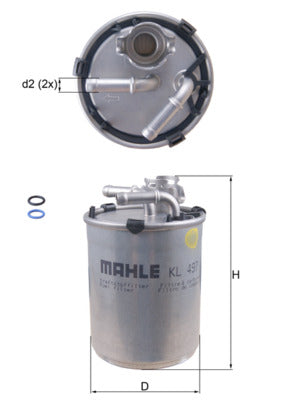 filtru combustibil KL 497D MAHLE