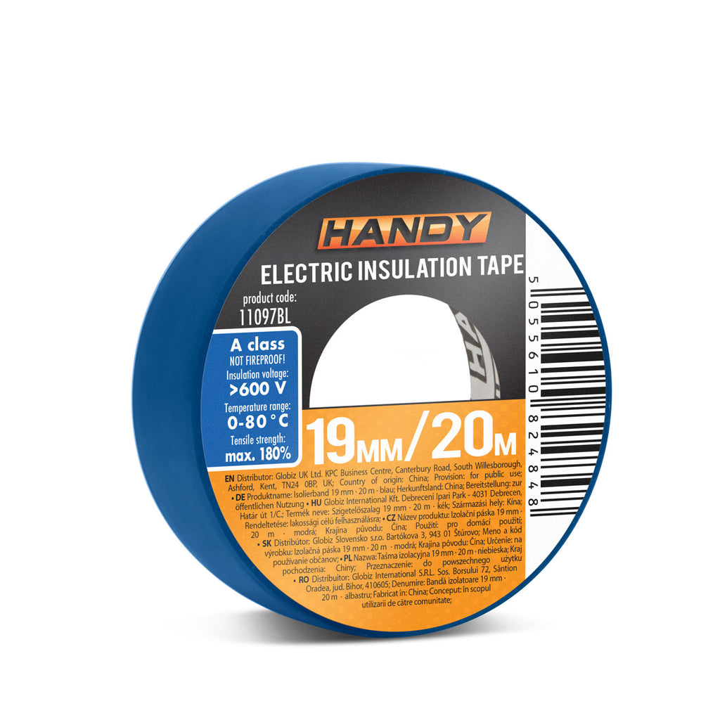 Banda izolatoare- 19 mm x 20 m - Albastru Carguard - 11097BL