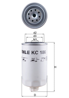 filtru combustibil KC 186 MAHLE