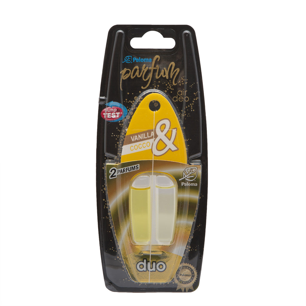 Odorizant auto Paloma Parfum Duo Vanilla & Cocco - 2x3 ml - P07805