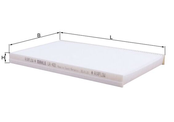 Filtru, aer habitaclu LA 422 MAHLE