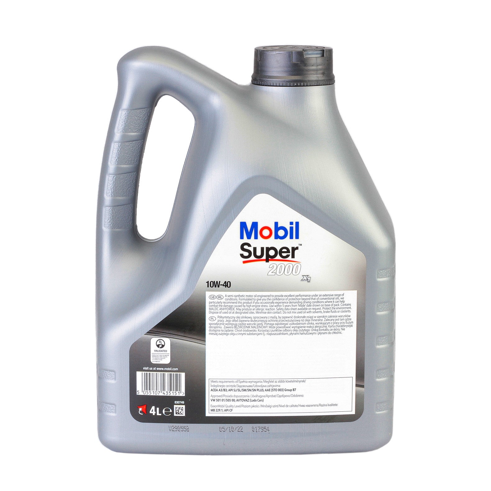 Ulei motor Mobil Super 2000 X1 10W40 4L - 10428256