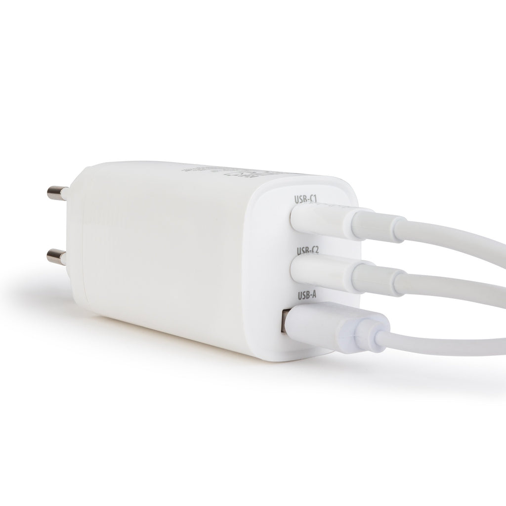 Încarcător telefon / laptop USB + USB Type-C PD45W cu incarcare rapida - Alb Carguard - 55060