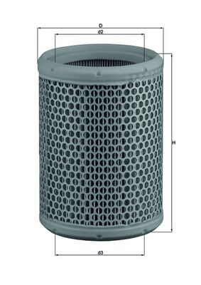 Filtru aer LX 130 MAHLE