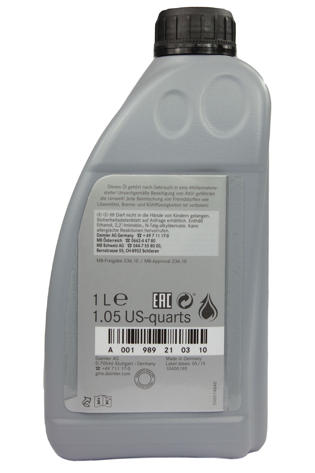 Ulei cutie viteze automată Mercedes ATF 1L [MB 236.10] Mercedes-Benz - A001989210309