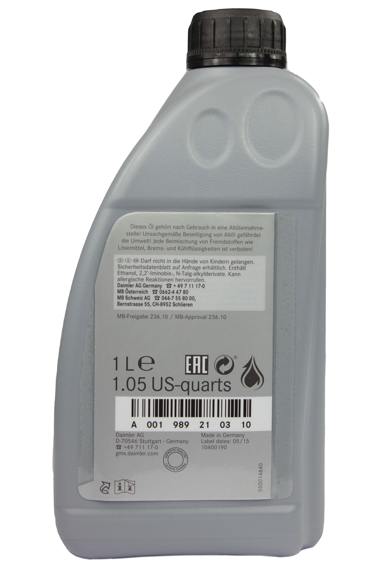 Ulei cutie viteze automată Mercedes ATF 1L [MB 236.10] - 43496182