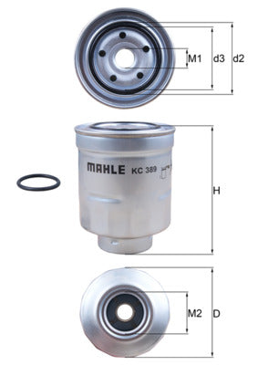 filtru combustibil KC 389D MAHLE