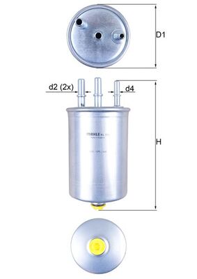 filtru combustibil KL 511 MAHLE