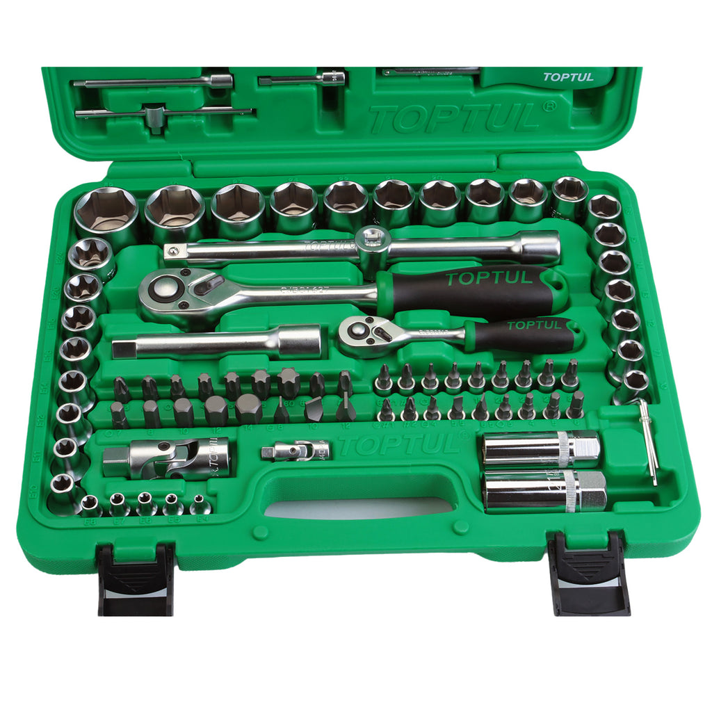 Trusa scule profesionala 1/4-1/2 108 Piese Toptul - GCAI108R