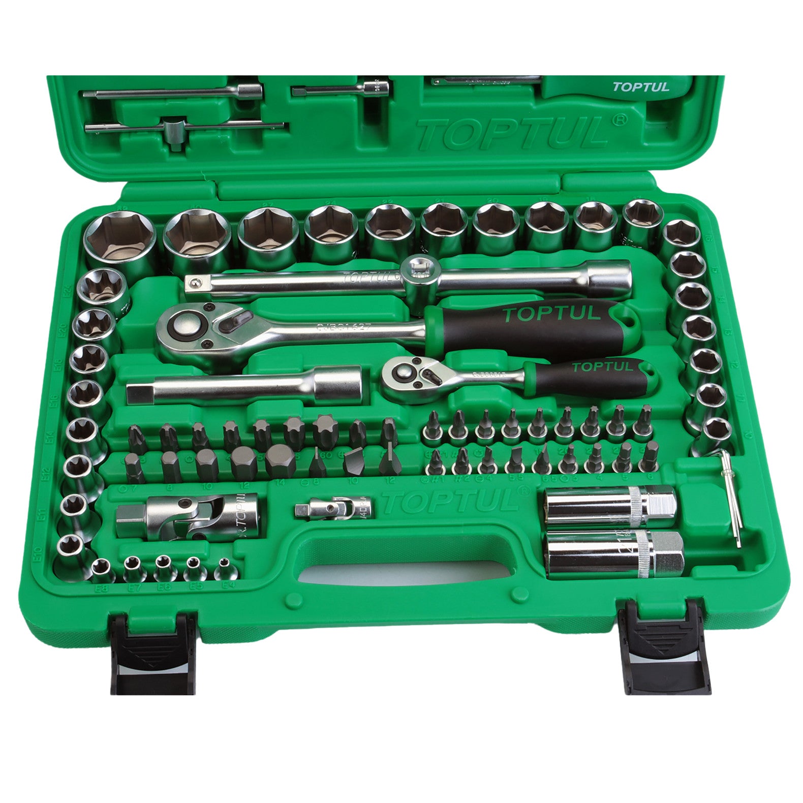 Trusa scule profesionala 1/4-1/2 108 Piese Toptul - GCAI108R