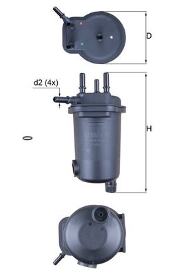 filtru combustibil KL 632D MAHLE