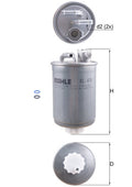 filtru combustibil KL 476D MAHLE