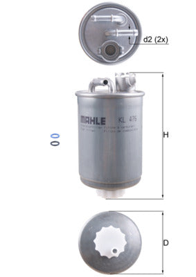 filtru combustibil KL 476D MAHLE