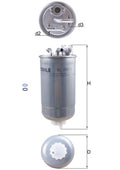 filtru combustibil KL 147/1D MAHLE