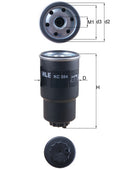 filtru combustibil KC 584 MAHLE
