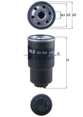 filtru combustibil KC 584 MAHLE