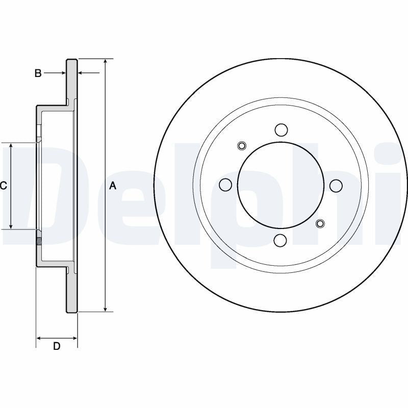 Disc frana BG3203 DELPHI