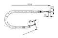 Cablu, frana de parcare 1 987 477 852 BOSCH