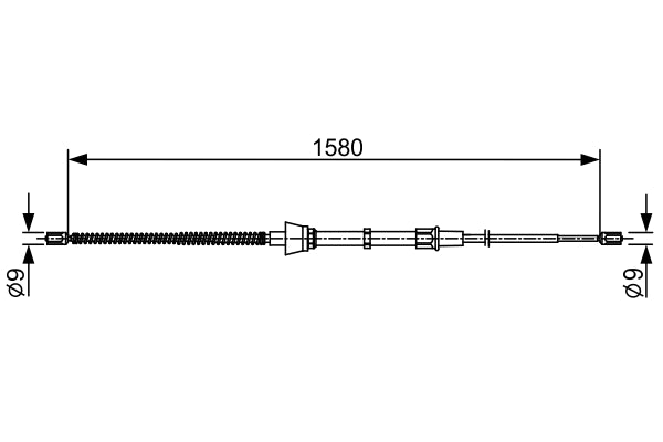 Cablu, frana de parcare 1 987 482 446 BOSCH