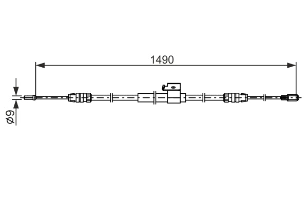 Cablu, frana de parcare 1 987 482 832 BOSCH