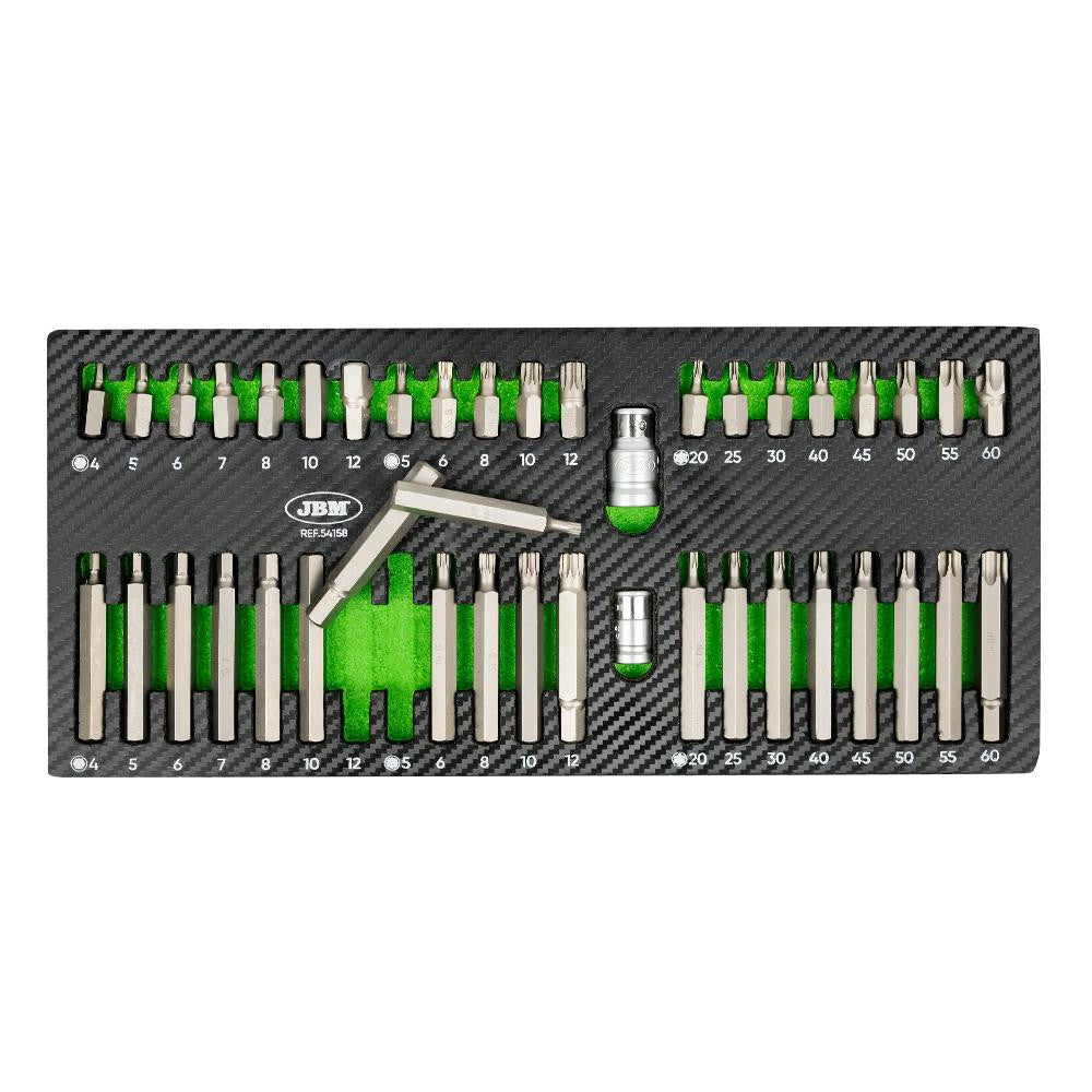 Set de 42 Imbusuri Hexagonale, 12 varfuri si Torx-uri JBM - 54158