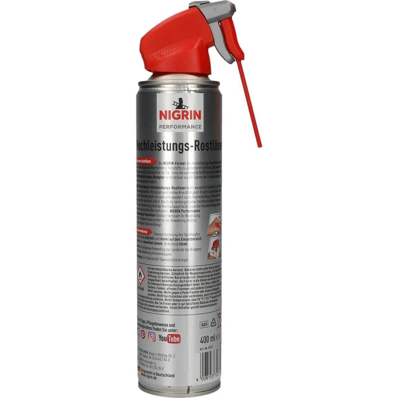 Spray degripant antirugina cu aplicator, Nigrin Performance, 400 ml - 12208517