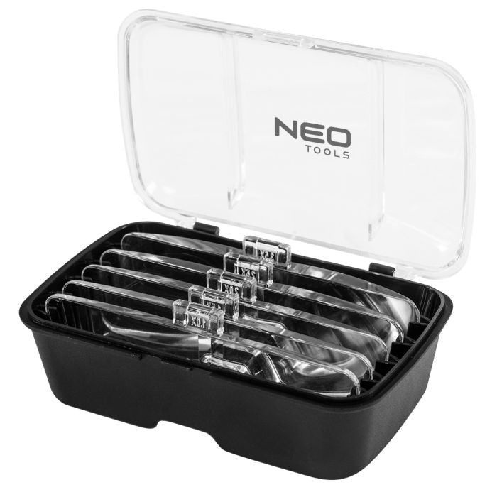 Ochelari cu lupa si LED-uri, 5 lentile, 2 x AAA Neo Tools - 6130