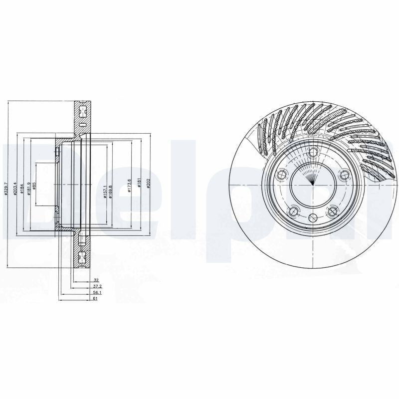 Disc frana BG9949 DELPHI